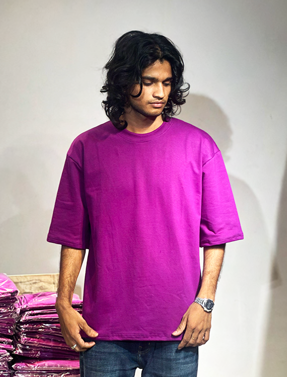 French terry five sleeve