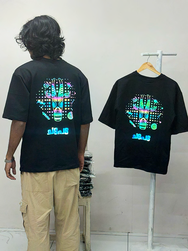 Tribal Ox Neon Print Black 5 sleeve