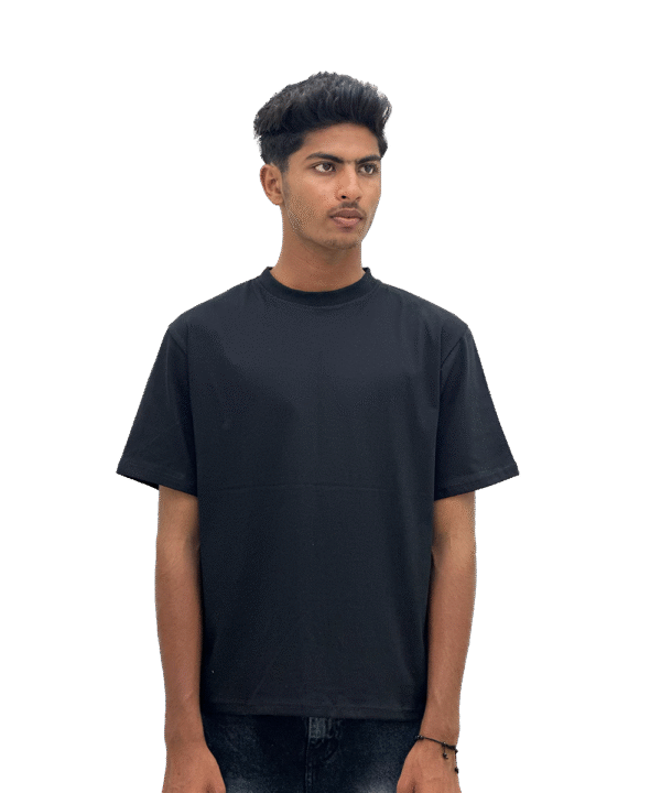 Black Normal Fit Tees
