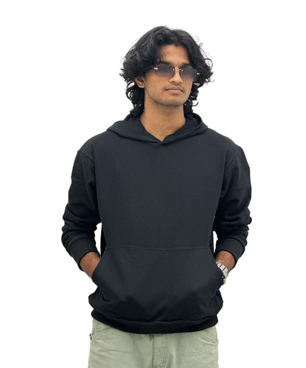 Black OE hoodie