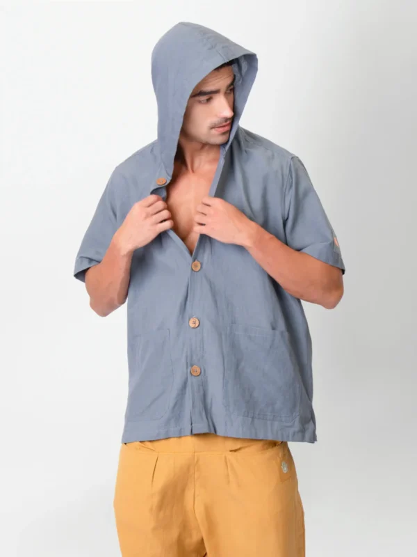 Hooded Half Shirt