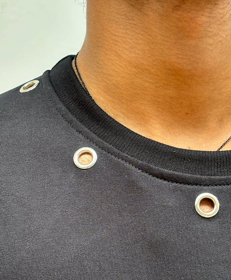 Studded Black Fullsleeve tee - Image 4