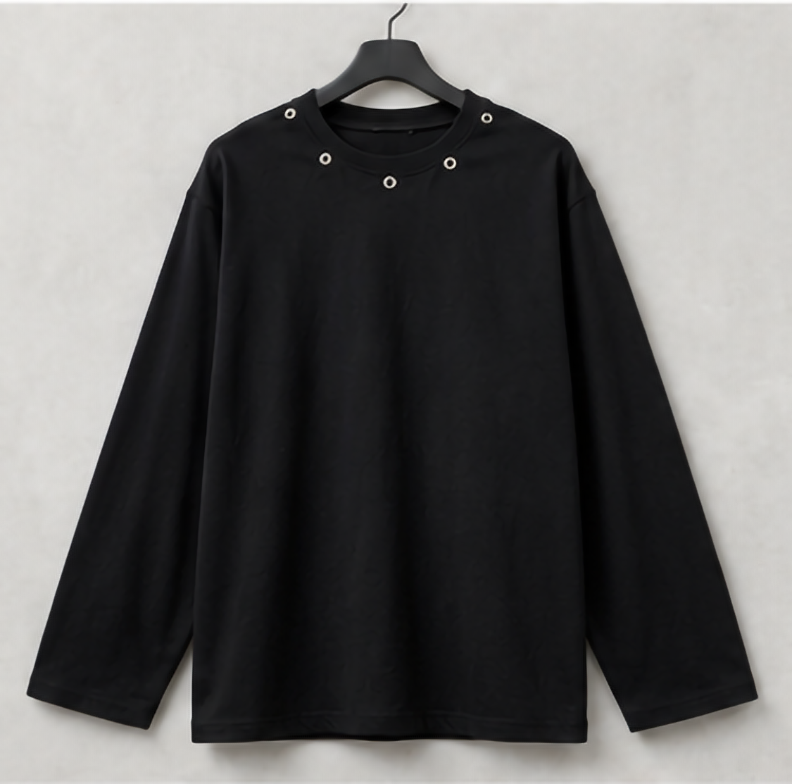 Studded Black Fullsleeve tee - Image 5