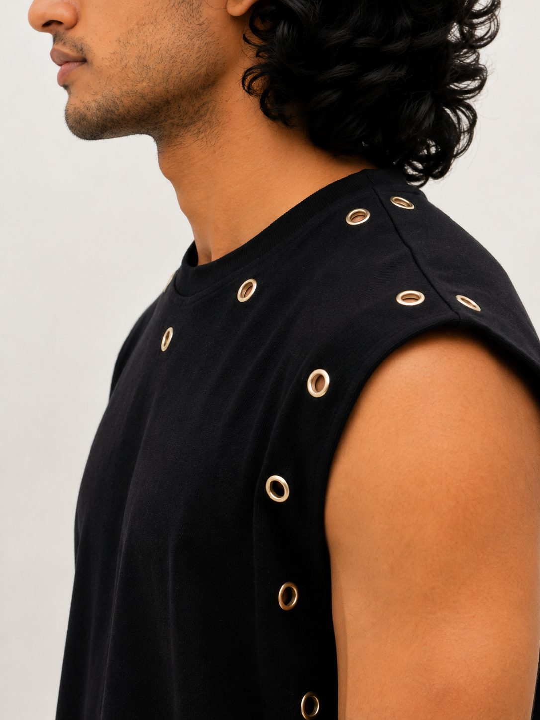 black sleeveless full stud - Image 3